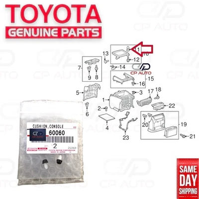 ПОДХОДИТ: 07 - 12 TOYOTA YARIS ЦЕНТРАЛЬНАЯ КОНСОЛЬ КРЫШКИ ПОДУШКИ QTY 2 OEM СОВЕРШЕННО НОВЫЙ - Изображение 1 из 4