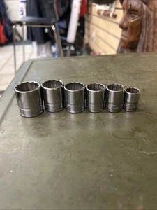 Juego de enchufes Snap On 3/8” Drive SAE 12pnt 6 piezas - Imagen 1 de 4