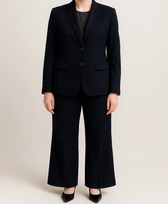 Lafayette 148 Blue Pant Suit Mixed SZ Career Luxury - Image 1 of 4