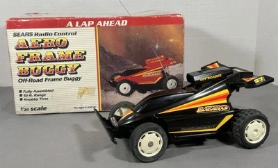 Sears Radio Control AERO Frame Buggy Off-Road 1/20 Scale Black, Korea, No Remote - Image 1 of 4