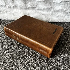 LDS Holy Bible Leather KJV - Brown Leather - King James Version - 1979 - Tabbed - Picture 1 of 14