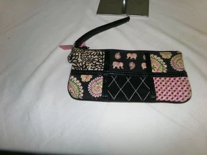 Vera Bradley Patchwork Handgelenktasche rosa Elefanten guter Zustand - Bild 1 von 3