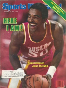 OCTOBER 1983 SPORTS ILLUSTRATED ROCKETS RALPH SAMPSON TOM BARRASSO HUBIE BROWN - Picture 1 of 1