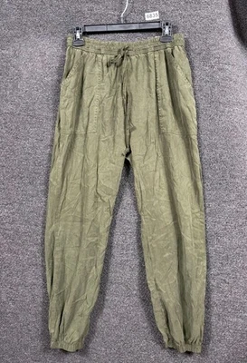 Pantalones de chándal ROSA Victoria Secret fáciles para mujer S verde tiro alto cordón NUEVO Foto 1 de 4