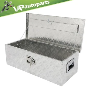 New Lock 30" Aluminum Storage Utility Tool Box Silver For Pickup Truck RV - Picture 1 of 12