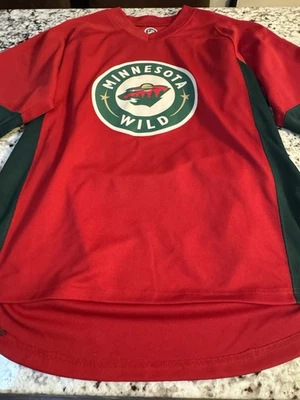 CAMISETA DE HOCKEY SOBRE HIELO PARA HOMBRE MINNESOTA WILD 2011/2012 NHL TALLA L ESPALDA EN BLANCO Foto 1 de 4