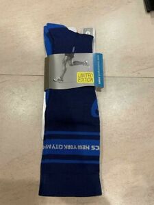 New Asics Unisex New York City Marathon Knee Socks Size M-L Blue