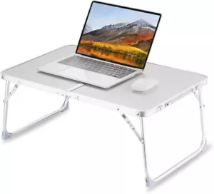 Foldable Laptop Table for Bed, Lap Desk Bed Desk, Breakfast Serving Bed Tray - Picture 1 of 6