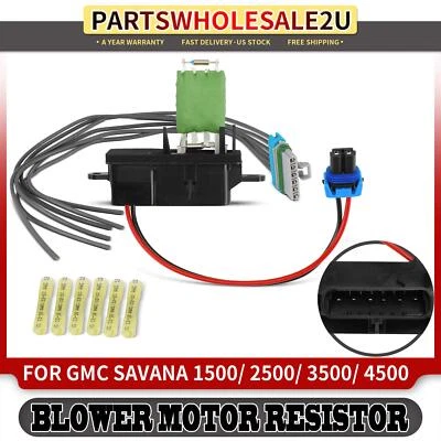 Kit de resistencia del motor del soplador delantero con arnés de cables para GMC C4500 Topkick Savana 4500 Foto 1 de 4