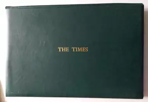 Periódico The Times 1921 en carpeta de cuero sintético - Imagen 1 de 8