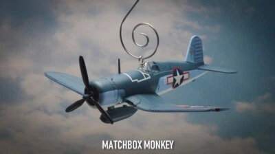 WWII Fighter Plane F4U Vought Corsair Marines VMF-214 Christmas Ornament F4U-1A - Image 1 of 4