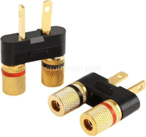 2PC For Pioneer Speaker Banana Jack Plug Connectors SX-626 727 820 828 990 6000 - Picture 1 of 8