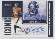 2021 Panini Absolute Iconic Ink /49 Champ Bailey #II18 Auto HOF