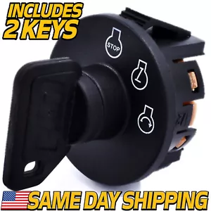 137-4100 Starter Ignition Switch fits Toro ExMark w/ 2 Protective Umbrella Keys - Picture 1 of 8