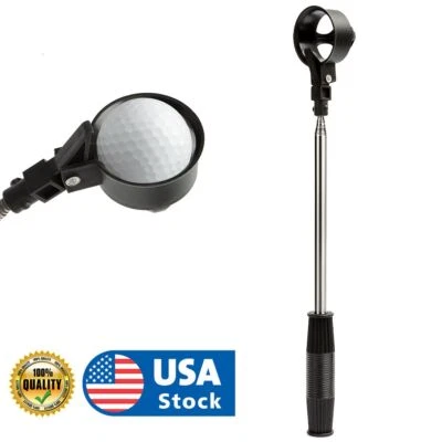 Ball Telescopic Design Grip Retriever Golf Ball Stainless Steel Picker Portable