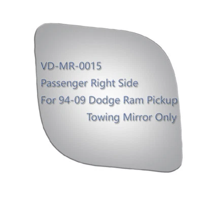 Для 94-09 Dodge Ram 1500 2500 3500 стекло буксировочного зеркала фургона + клейкая пассажирская сторона - Изображение 1 из 4