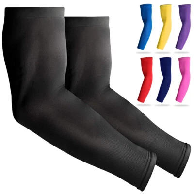 UV Sun Protection Arm Sleeves Tattoo Cover Up UPF 50 Compression Cooling Sleeve - Image 1 of 4