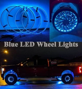 Pure Blue LED Wheel Light 15.5" for Car Truck High Intensity LED Underglow Light - Picture 1 of 8