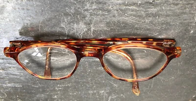 ORA PRESIDENT Eyeglass Frame Round 47/20 Amber Tortoise K - Image 1 of 4