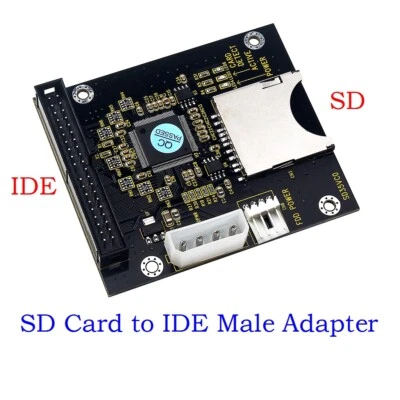 SD SDHC SDXC MMC Card to IDE 40Pin 3.5inch Male Adapter - Image 1 of 4