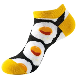 Fantasie Sneaker Socken Spiegelei, Gr. 37-44 - Picture 1 of 1