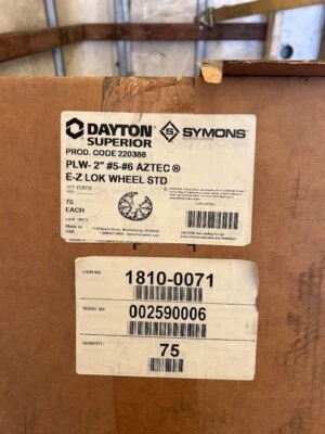 **Paquete de 75** Rueda Dayton Superior PLW 2" Aztec E-Z Lok, #220388 NUEVA Foto 1 de 2