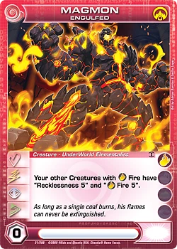 Chaotic Magmon Engulfed 31/200 AU 1st Edition Foil Rare Min Energy - Image 1 of 1