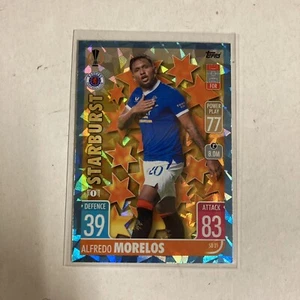 2021-22 Match Attax Extra Crystal Parallel Starburst Alfredo Morelos #SB 21 - Foto 1 di 4