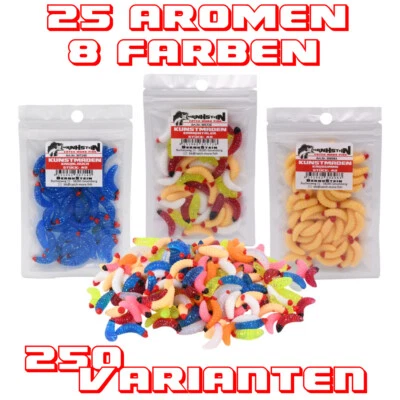 40 künstliche Maden Bienenmaden mit Aroma, Top Köder Schleppangeln Forellenköder - Bild 1 von 2