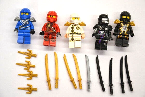 LEGO Ninjago Minifiguren Figur mit Waffen Zubehör Ersatzteile Figuren Set 93 - Bild 1 von 1