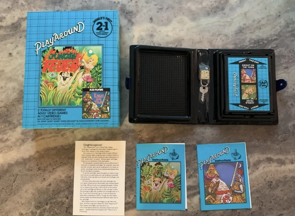 Knight On The Town/Jungle Fever (Atari 2600, 1982) Playaround Rare NOS Sealed - Image 1 of 4
