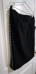 KATE SYLVESTER Wool Crepe Button Embellished Skirt, Size 10 BNWOT RRP $350+ - Picture 1 of 9