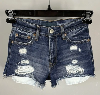 Aeropostale Denim Jean Shorts Women’s Size 000 24x2.5 - Image 1 of 3