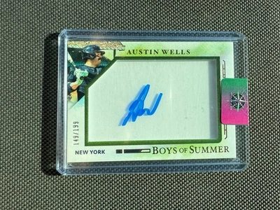 2025 Panini Boys Of Summer Austin Wells Autograph 149/199 New York Yankees - Image 1 of 2