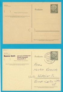 Konvolut Postkarte BRD 8 Pfennig "Theodor Heus" ungelaufen + gelaufen - Bild 1 von 2
