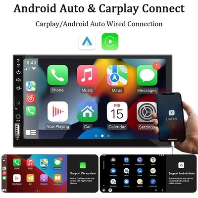Autoradio Universale 1 Din con Carplay e Android Auto – Schermo Touch da 7" HD🚗 - Immagine 1 di 4
