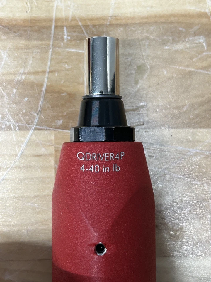  Cantidad 2 - Herramientas a presión QDRIVER4P 1/4" Destornillador de par hexagonal preestablecido 4-40 in-lb Foto 1 de 4