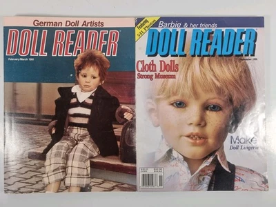 Doll Reader Magazines 1991 Barbie German Doll Artists Cloth Dolls Books Vintage - Image 1 of 4