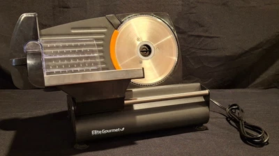 Elite Gourmet EMT-625B Ultimate Precision Electric Deli Food Grafite Preto - Imagem 1 de 4