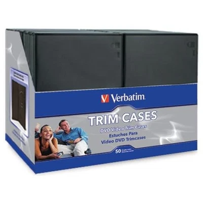 Verbatim CD/DVD Black Slim Jewel Cases (95094) - Image 1 of 3