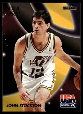 1996 SkyBox USA John Stockton #50 USA - Image 1 of 2