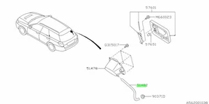 Fuel Filler Flap Drain Overflow Hose For: Subaru Impreza GDA GDB WRX STI 01-07 - Picture 1 of 1