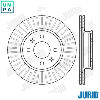 2x BRAKE DISC 562427JC FOR HYUNDAI D3EA 1.5L 3cyl TBD4FA 1.5L G4EE 1.4L 4cyl TB - Image 1 of 4