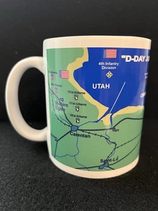 WW2 D-Day Allied Landing Zones-Beaches Coffee/Tea Mug With Wraparound Graphic - Picture 1 of 3