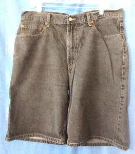 Levis Denim Shorts Dark Wash Loose Fit Size 36 - Picture 1 of 4