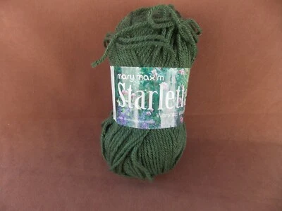 Mary Maxim Starlette Acrylic Yarn 3 oz of a 3.5 oz skein Deep Green - Image 1 of 2