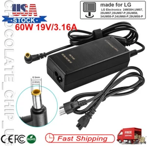 19V AC Adapter Charger For LG Electronics Full HD LCD LED Monitor Power Supply - Picture 1 of 11