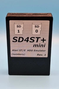 SD4ST+ Mini hard disk drive HDD for Atari ST STE 2x micro SD card + RTC - Picture 1 of 10