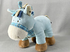 Baby Ganz Wee Western Blue Horse 87453 Pony Plush Rattle Soft Toy Lovey 10”