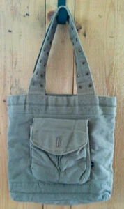 Ladies Hurley Canvas Tan Tote bag/purse - Picture 1 of 6